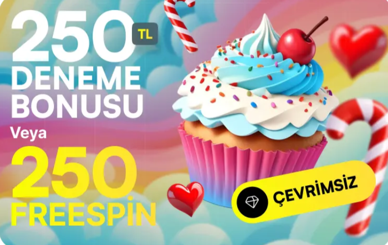 BETTURKEY 250 TL NAKT veya 250 FREESPN